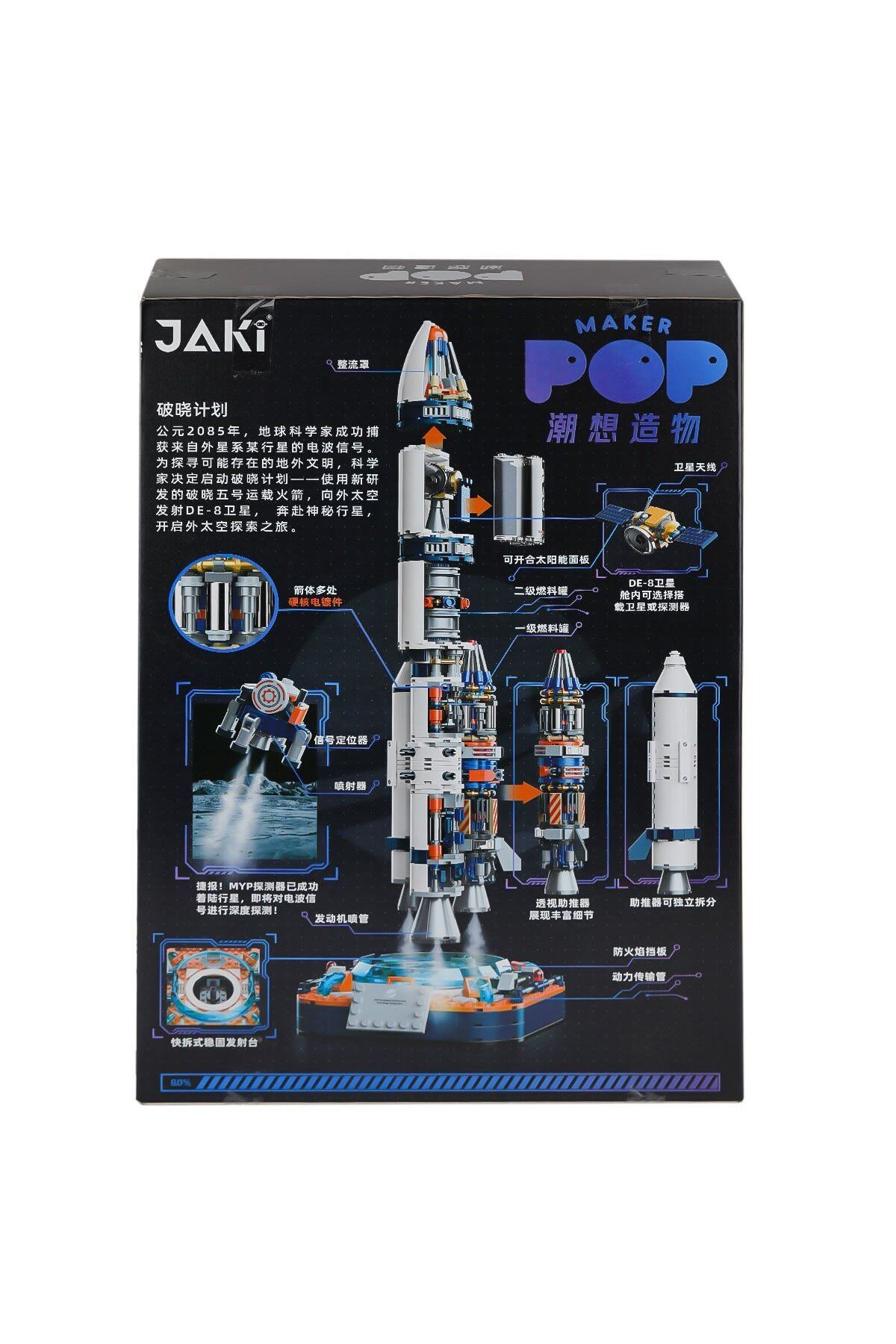 NEWBRENDHOME Öğretici Eğitici Oyuncaklar JK8501 Jaki Uzay Roketi Blok Seti -Vagon life Kız Erkek Çocuk Oyuncak fotoğrafı 2 (önizleme)