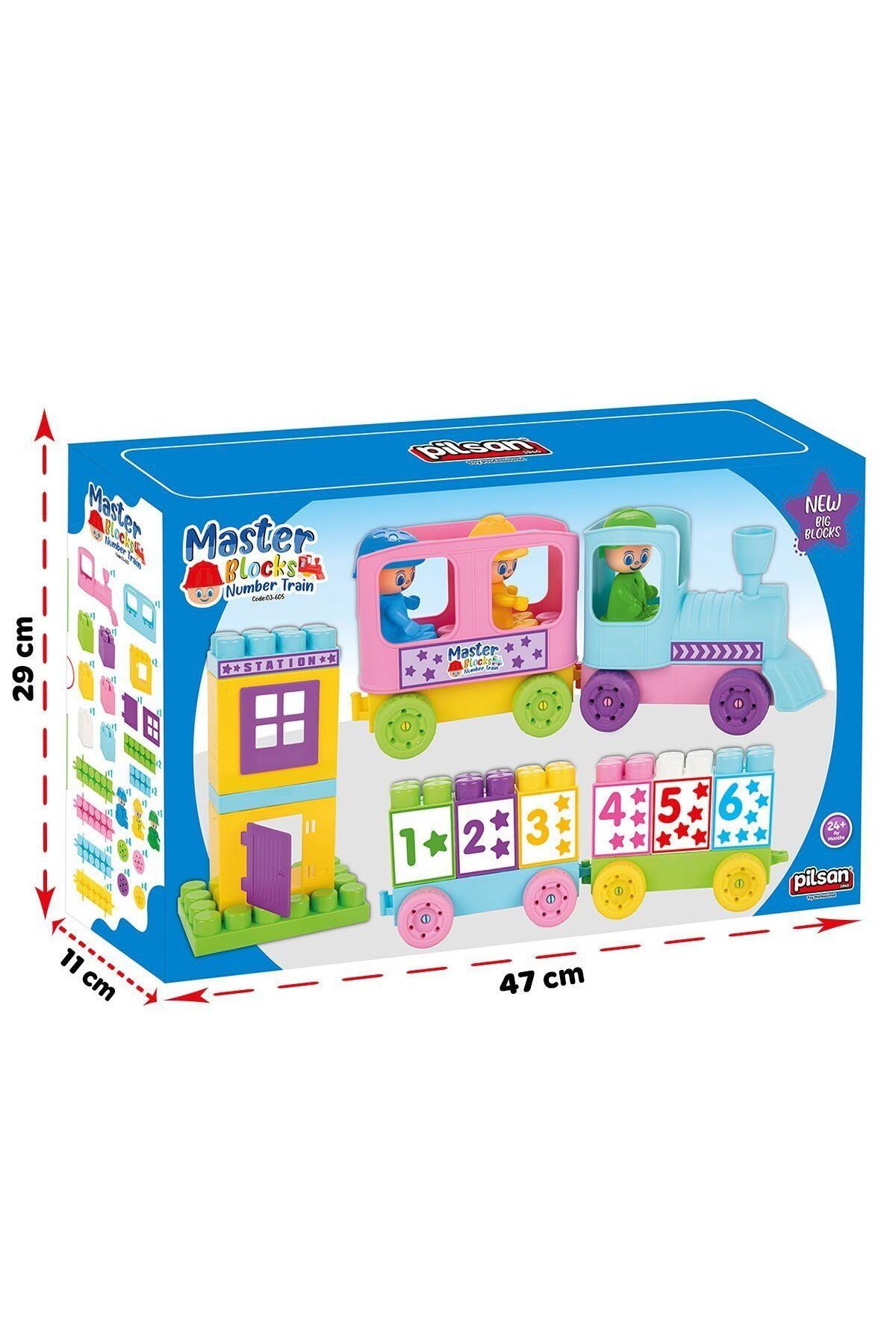 NEWBRENDHOME Öğretici Eğitici Oyuncaklar 03 605 Master Blok Rakamlı Tren Kız Erkek Çocuk Oyuncak fotoğrafı 5 (önizleme)