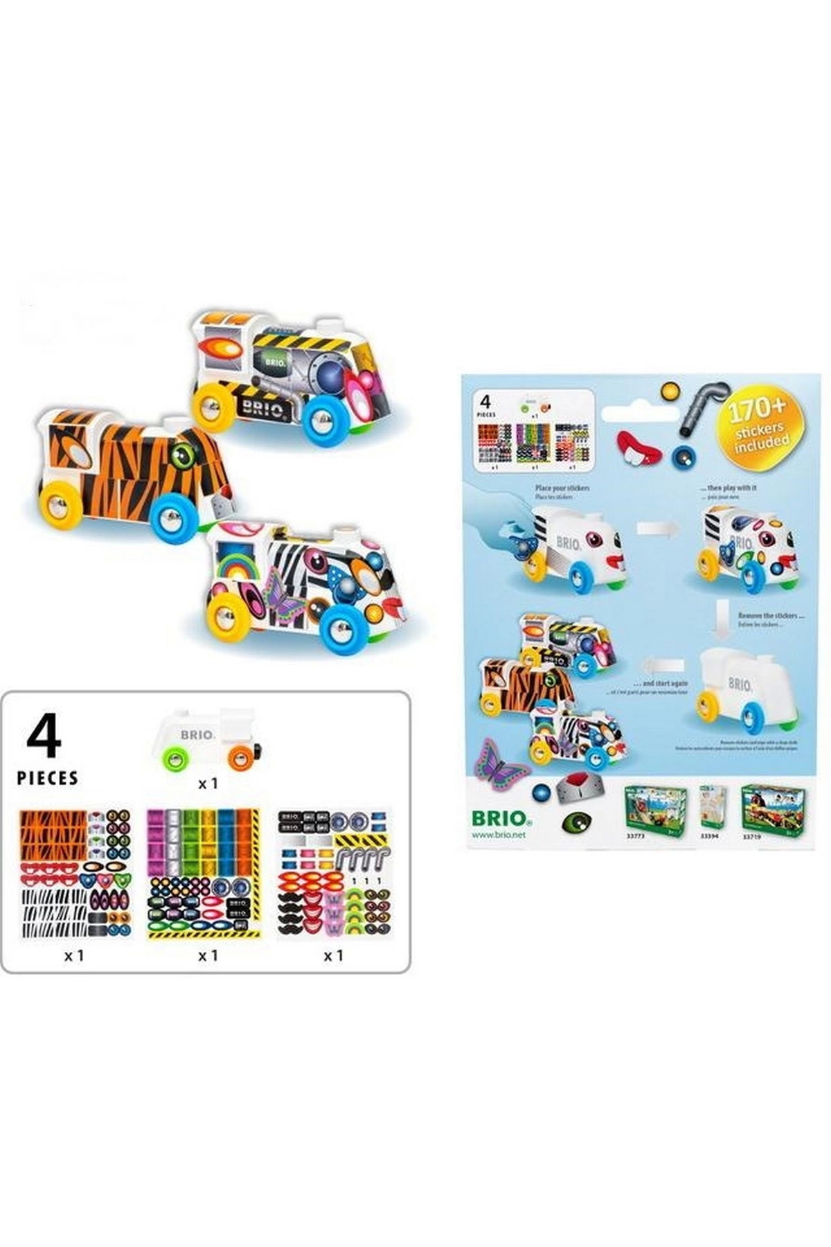 NEWBRENDHOME Öğretici Eğitici Oyuncaklar Brio Sticker Yapıştırmalı Tren 33979 Kız Erkek Çocuk Oyuncak fotoğrafı 4 (önizleme)