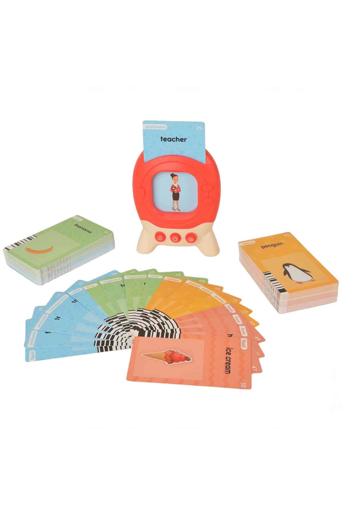 NEWBRENDHOME Öğretici Eğitici Oyuncaklar Öğretici İngilizce Konuşan Flash Kartlar Kız Erkek Çocuk Oyuncak fotoğrafı 2 (önizleme)