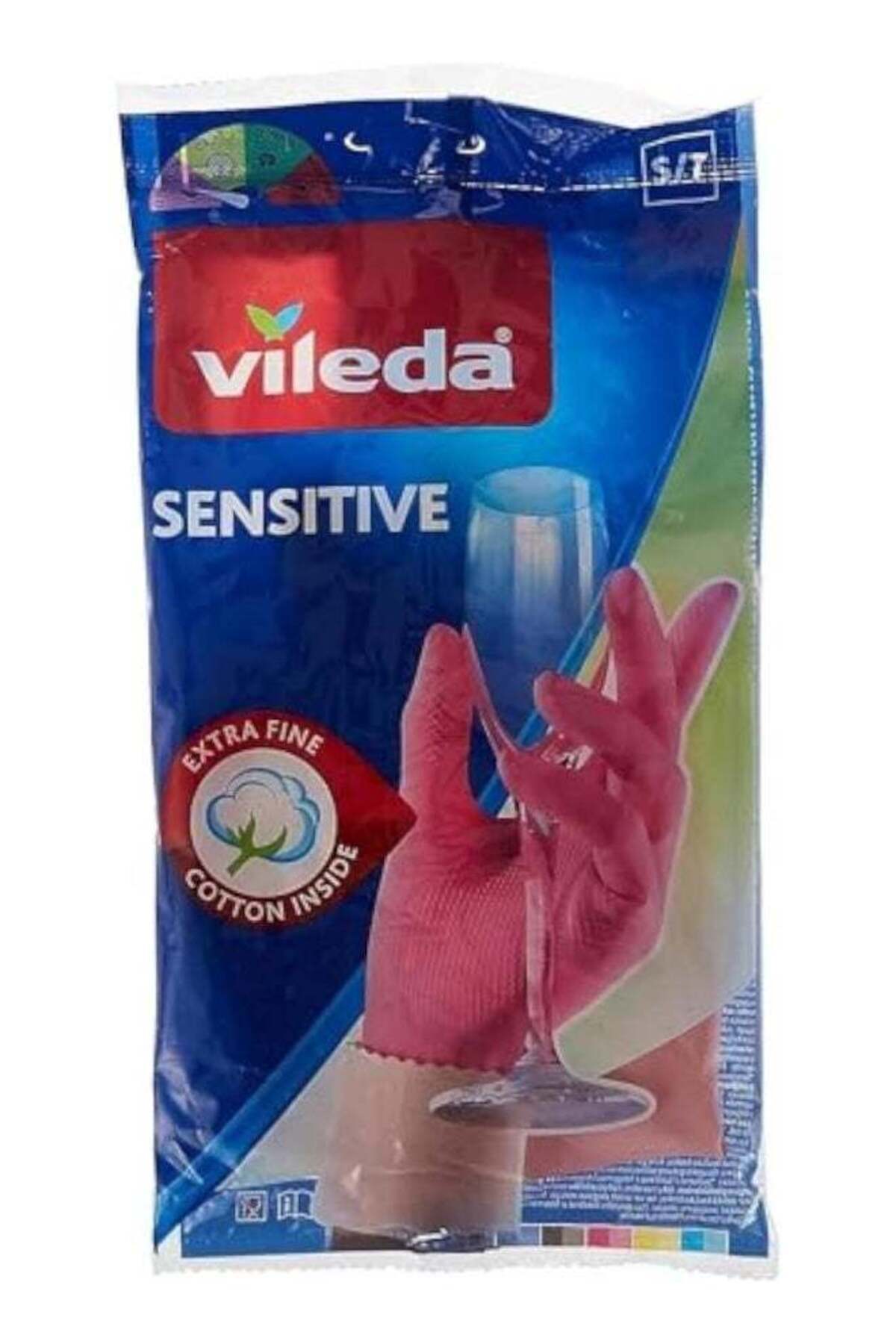 Generic-Vileda Vileda Sensitive Reusable Gloves S, Natural Latex, Protective, Touch-Sensitive, Comfortable 1