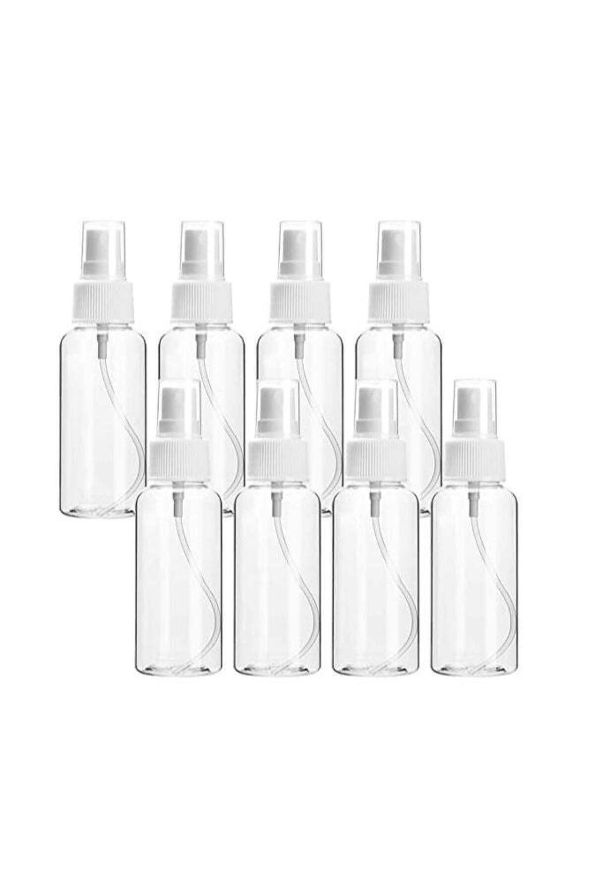 Generic-ECVV ECVV Extra Fine Mist Mini Clear Spray Bottles with Pump Spray Cap Refillable Reusable Empty Pl 1