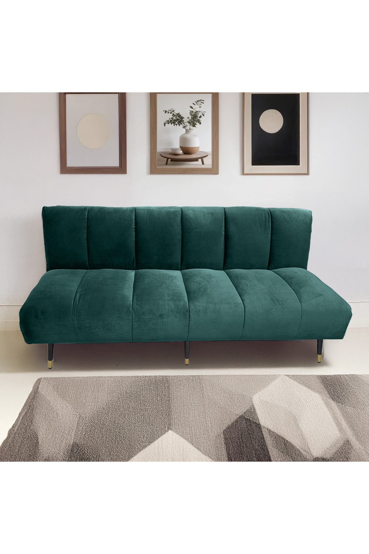 Lazy Vibes-cloud | 2 In 1 Sofabed Velvet Upholstered 1