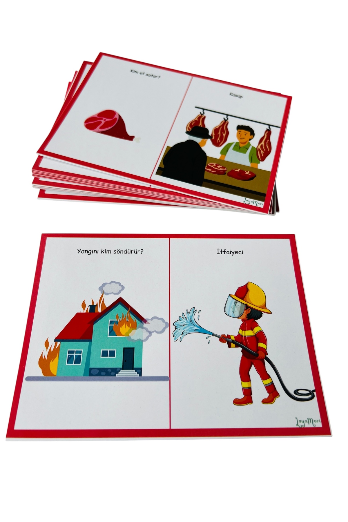 Loyameri Kidsshop 5N1K SORU KARTLARI, 120 KART, OKULÖNCESİ, ÖZEL EĞİTİM fotoğrafı 2 (önizleme)