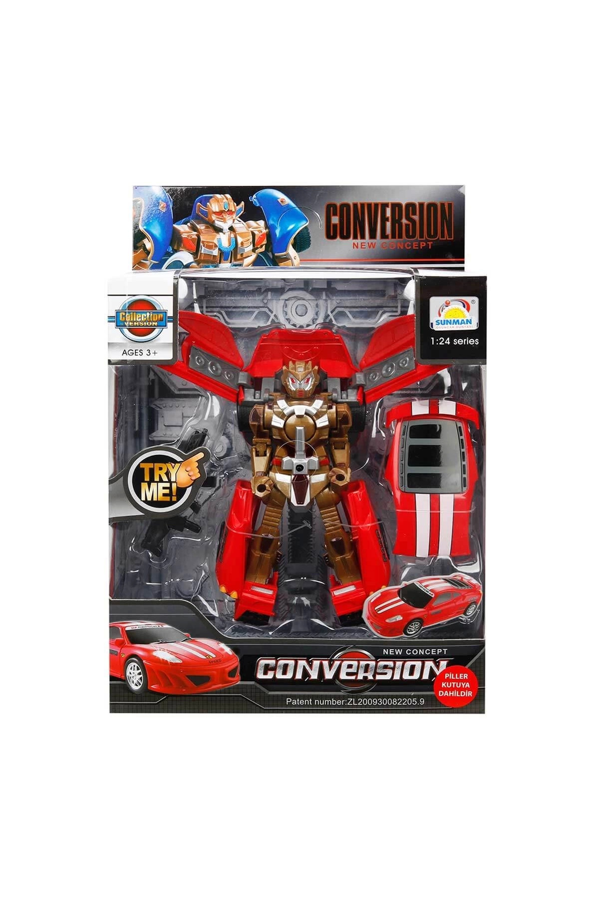 thebestnzm-1:24 Transformable Robot with Sound and Light 22 cm 4