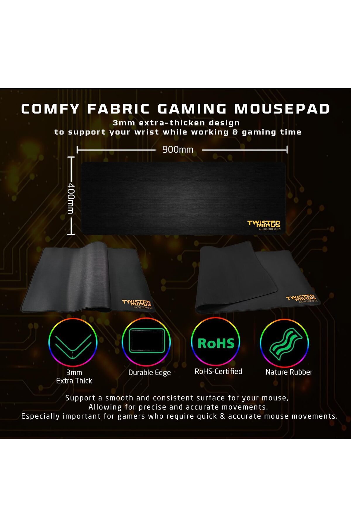 erorex-4 1 Gaming Bundle – Tm Fusion X 87 Key Wired Mechanical Keyboard 4 Level Dpi Adjustable Mouse 2