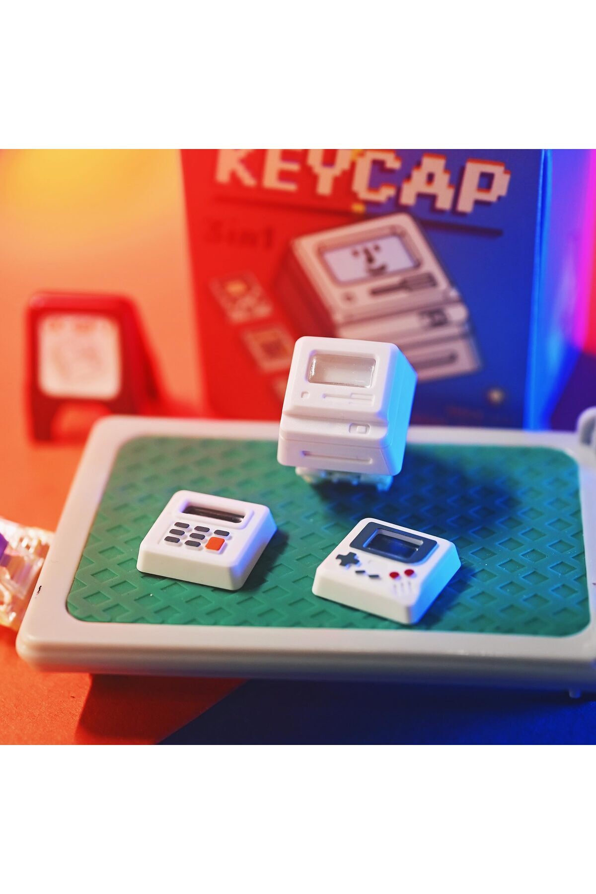erorex-Retro Style Custom Keycaps Backlit Keyboard Keycap Light Transmission Design 1 Keycap Base 3 Panels 3