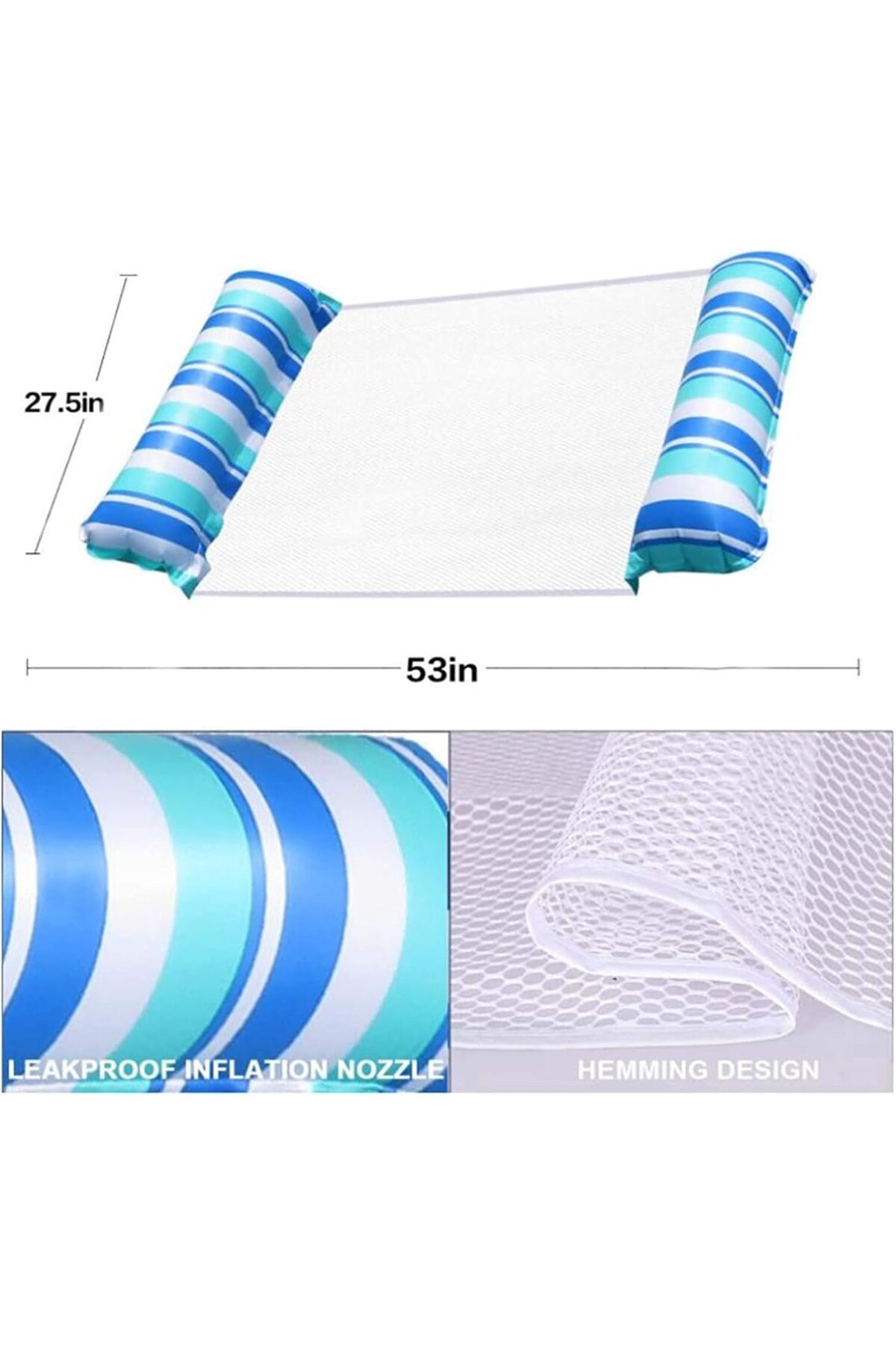 erorex-2 Pack Water Swimming Pool Floats Hammock Inflatable Multi Purpose Water Hammocks Floaties Pool 2