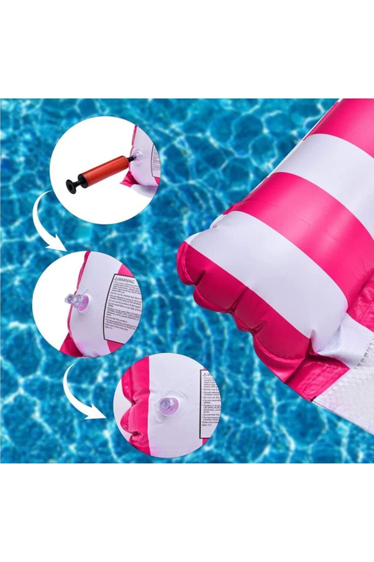 erorex-Pool Hammock Floats Adults 2 Pack 4 1 Multi Purpose Water Hammock Inflatable Pool Float Summer Pool 3