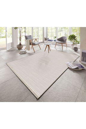 Lunaris Zmt8 Bej Modern İnce Akrilik Yumuşak Dokulu Salon Halısı Oturma Odası...