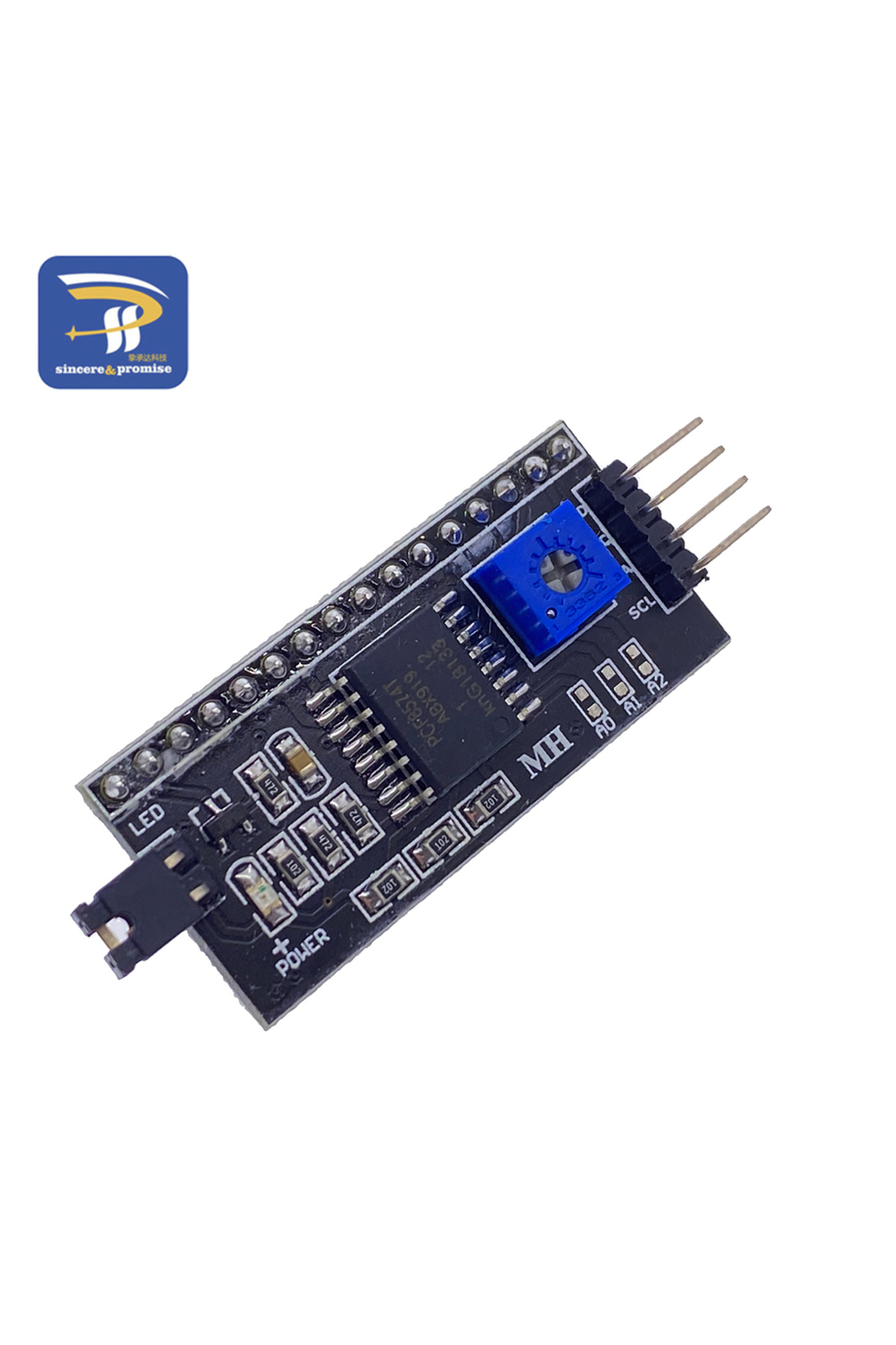 Choice1-لوحة محول 1602 16x2 HD44780 لشاشة Arduino Character 5V LCD زرقاء 1602A IIC/I2C تسلسلي PCF857 1