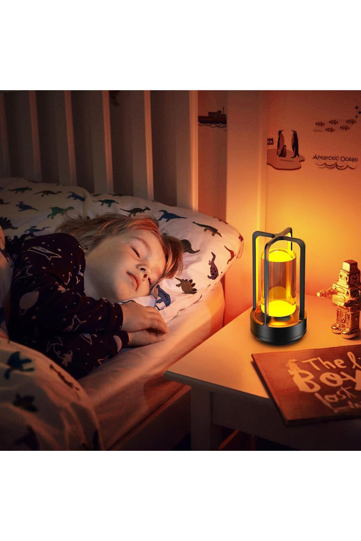 Taimi-Rechargeable Cordless LED Lamp,3-Colour Infinitely Dimming Battery Powered Small,Black 7