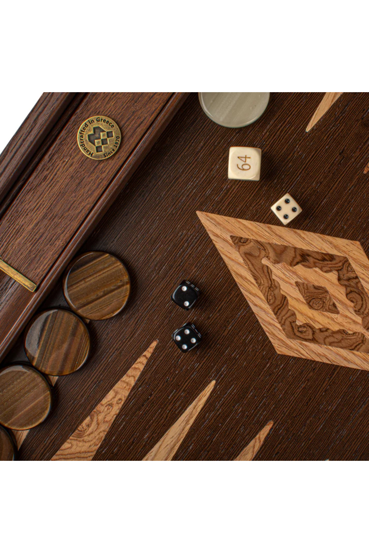 Manopoulos-Premium Handcrafted Wenge Board Set with Walnut Burl 3