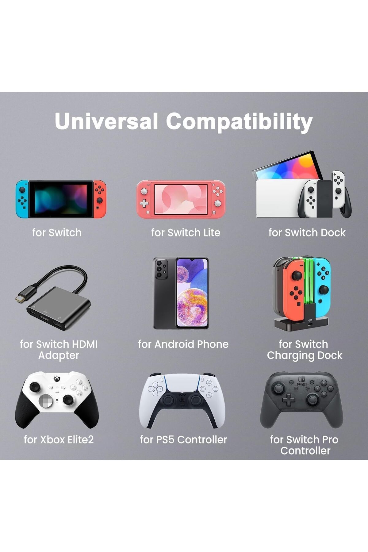 genernic-BENSN 39W Charger for Nintendo Switch Compatible with Nintendo Switch/OLED/Lite/Dock and Pro Control 3