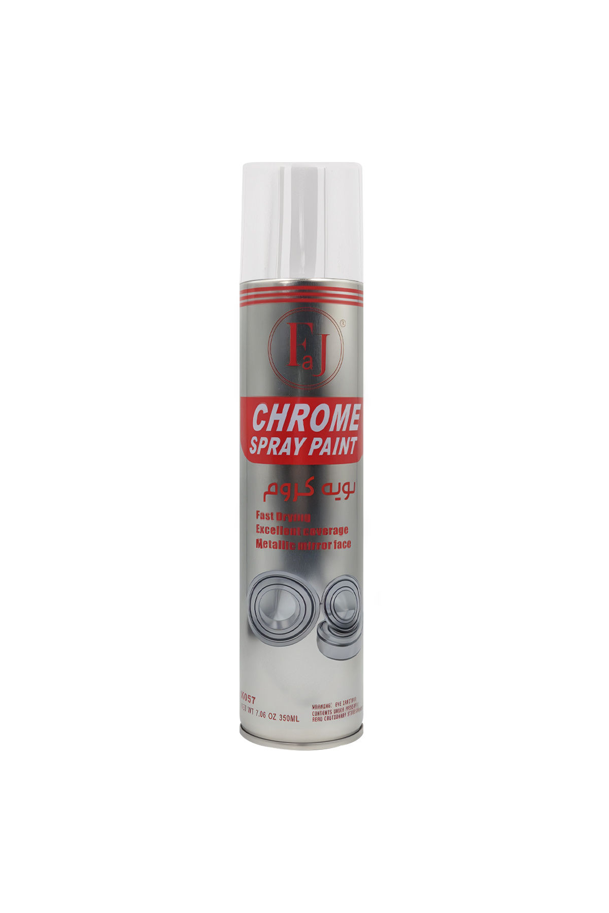FAJ-Chrome Spray Paint K057 350ML – Fast Drying Metallic Mirror Finish for Multi-Surface Use 8