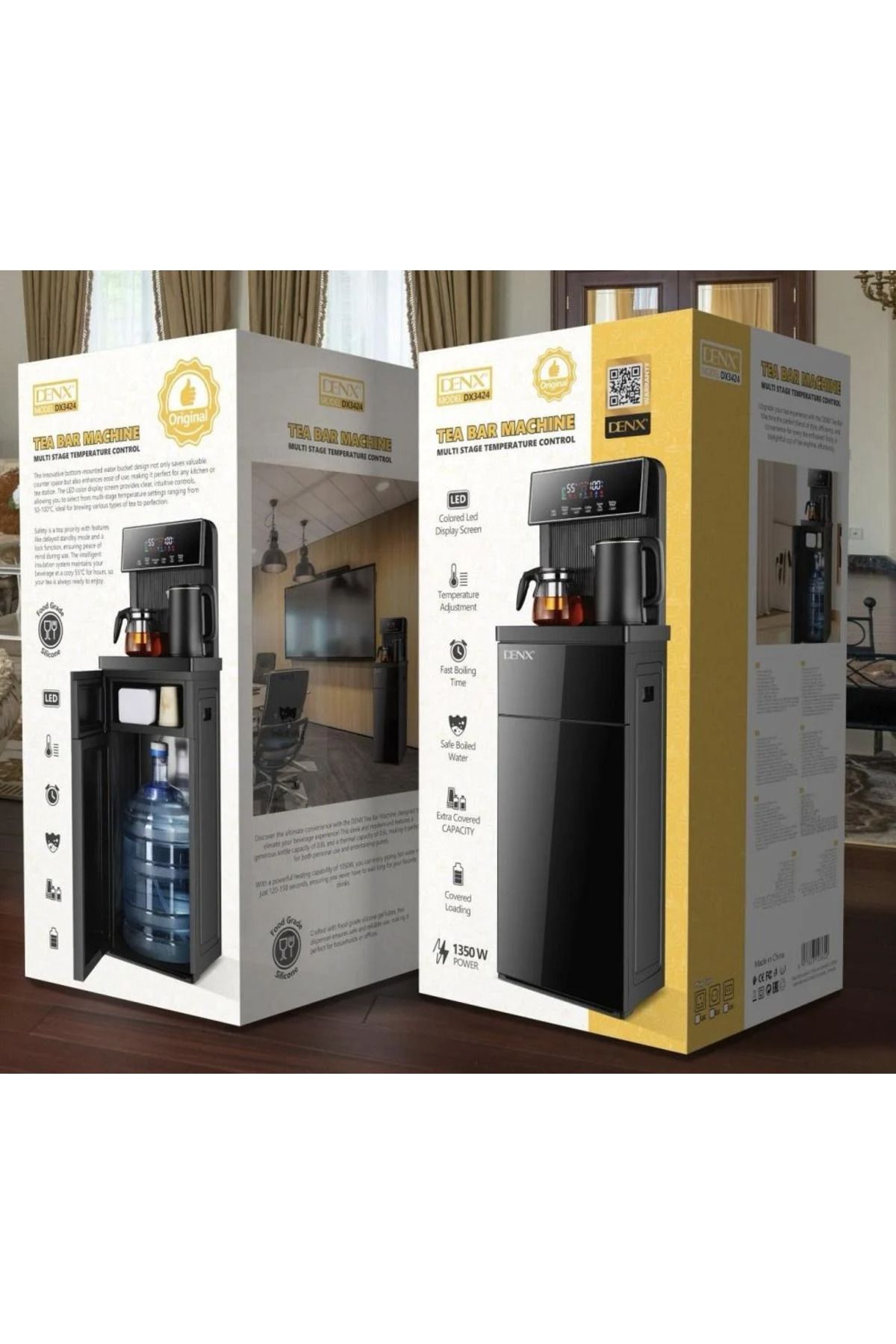 Denx-Dinx DX3424 Coffee and Tea Maker with Water Pump, Multi-Temperature Control, LED Display 2