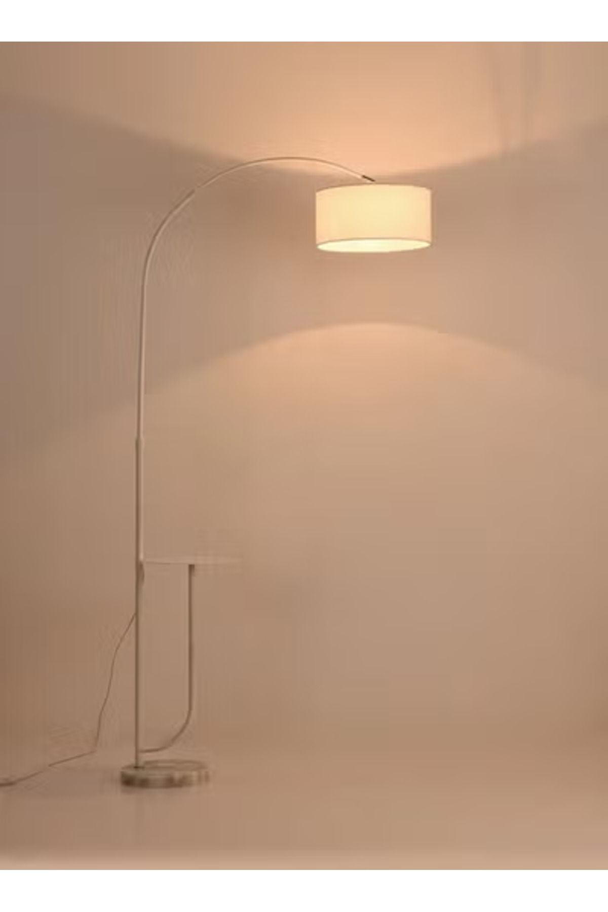 Taimi-Dimmable Vertical Floor Lamp With Warm Light Pure Marble Base with Coffee Table Tray 6