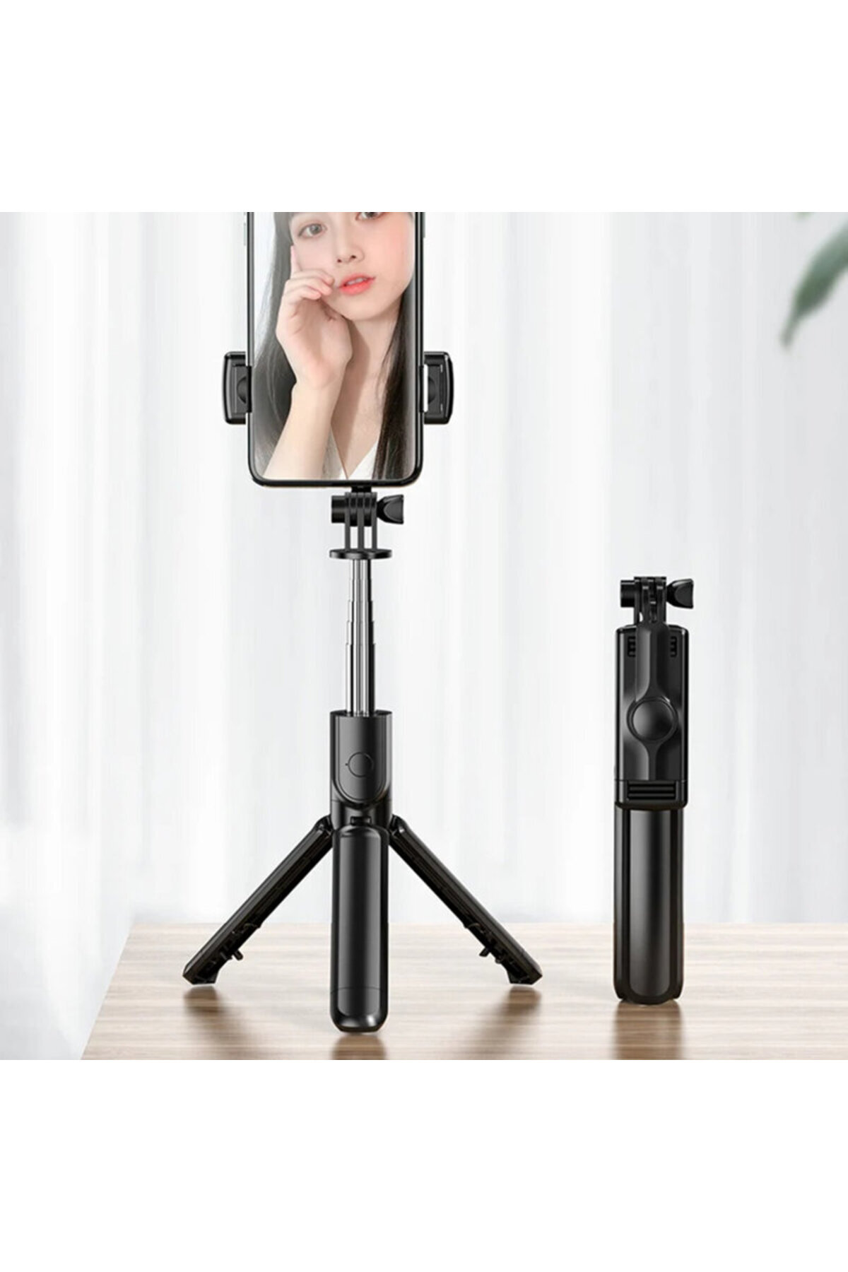 Techsuit-Selfie stick tripod Bluetooth with remote control S03, 68cm 2