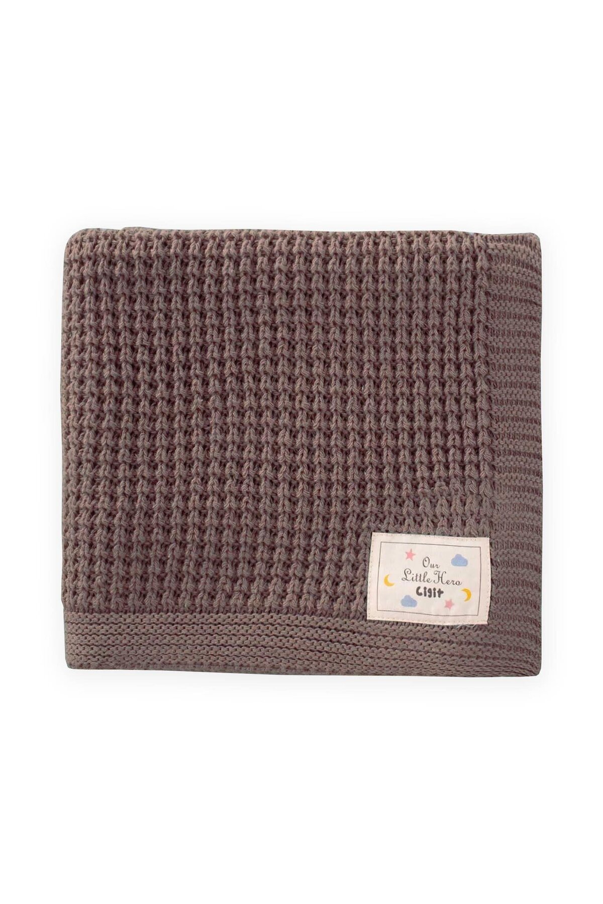 Cigit Selanik Triko Battaniye 80X100 (+/-5 Cm ) Vizon