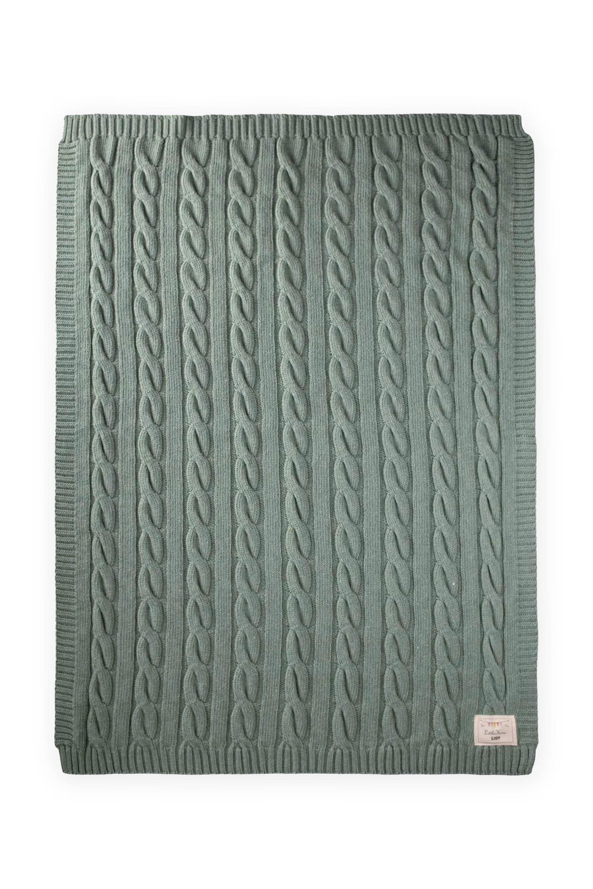 Cigit Saç Örgü Triko Battaniye 80X100 Cm (+/-5 Cm) Mint Yeşili fotoğrafı 2 (önizleme)