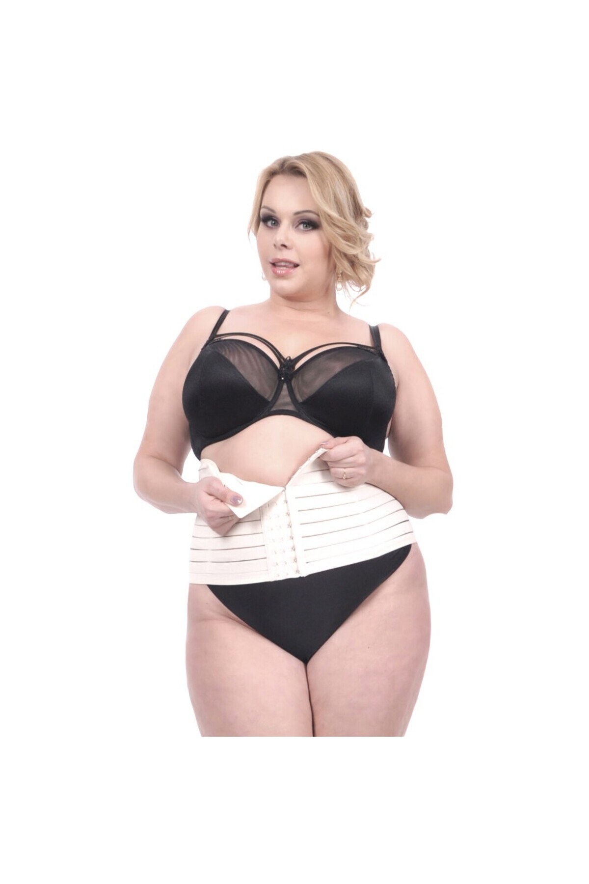 Orirose-Tummy Shape Plus Size Postnatal Abdominal Girdle, with flat finish, adjustable with 3 levels 3