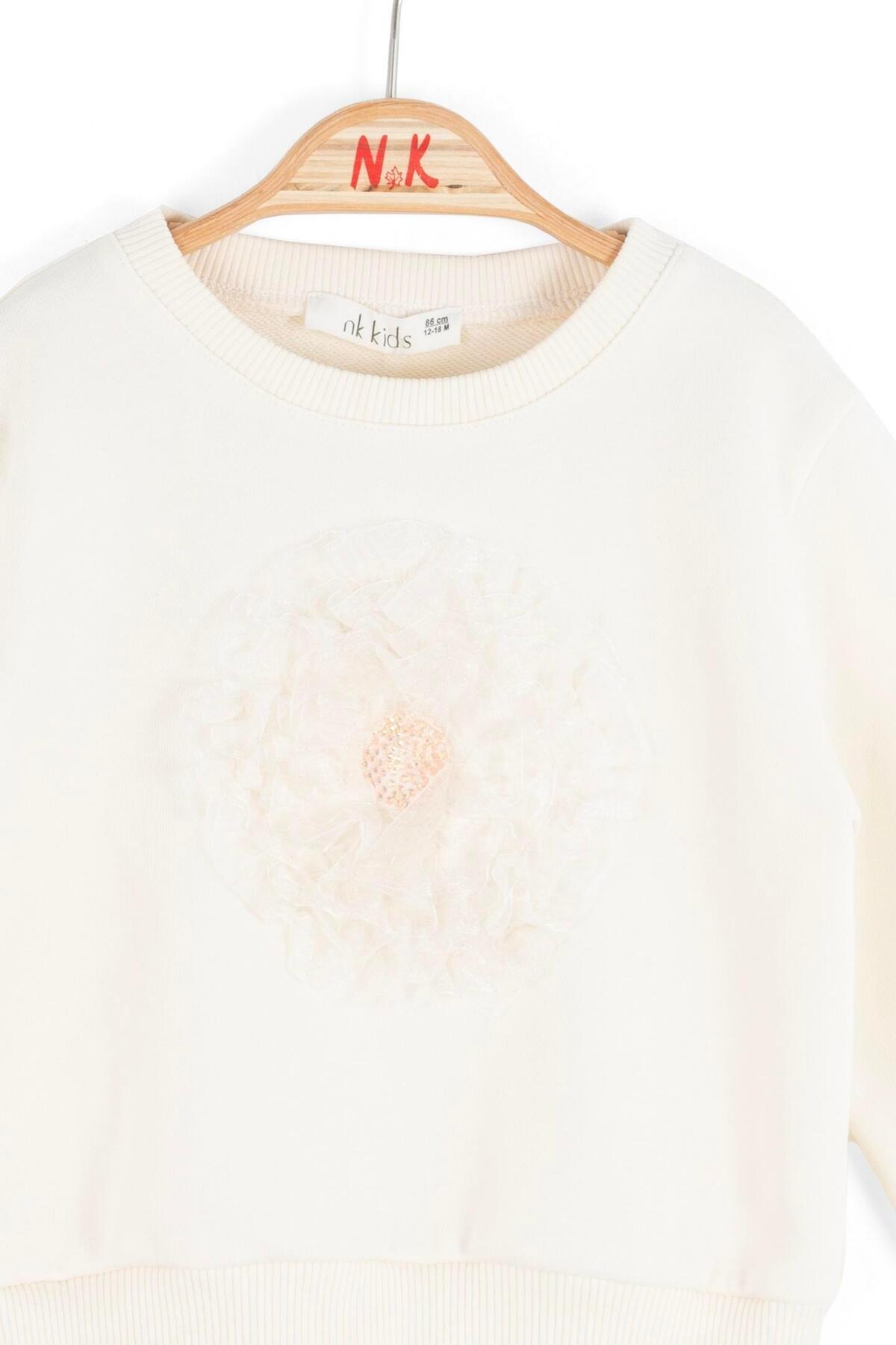 NK Kız Bebek Kite Sweatshirt 1-4 Yaş Krem fotoğrafı 3 (önizleme)