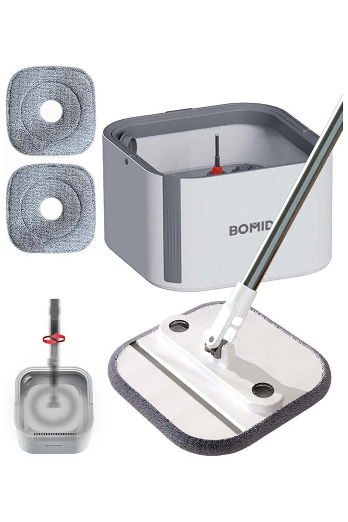 Generic-Spin Mop Bucket Set, 360 Degree Spinning Mop with Self Separation Dirty and Clean Water System, Eas 1