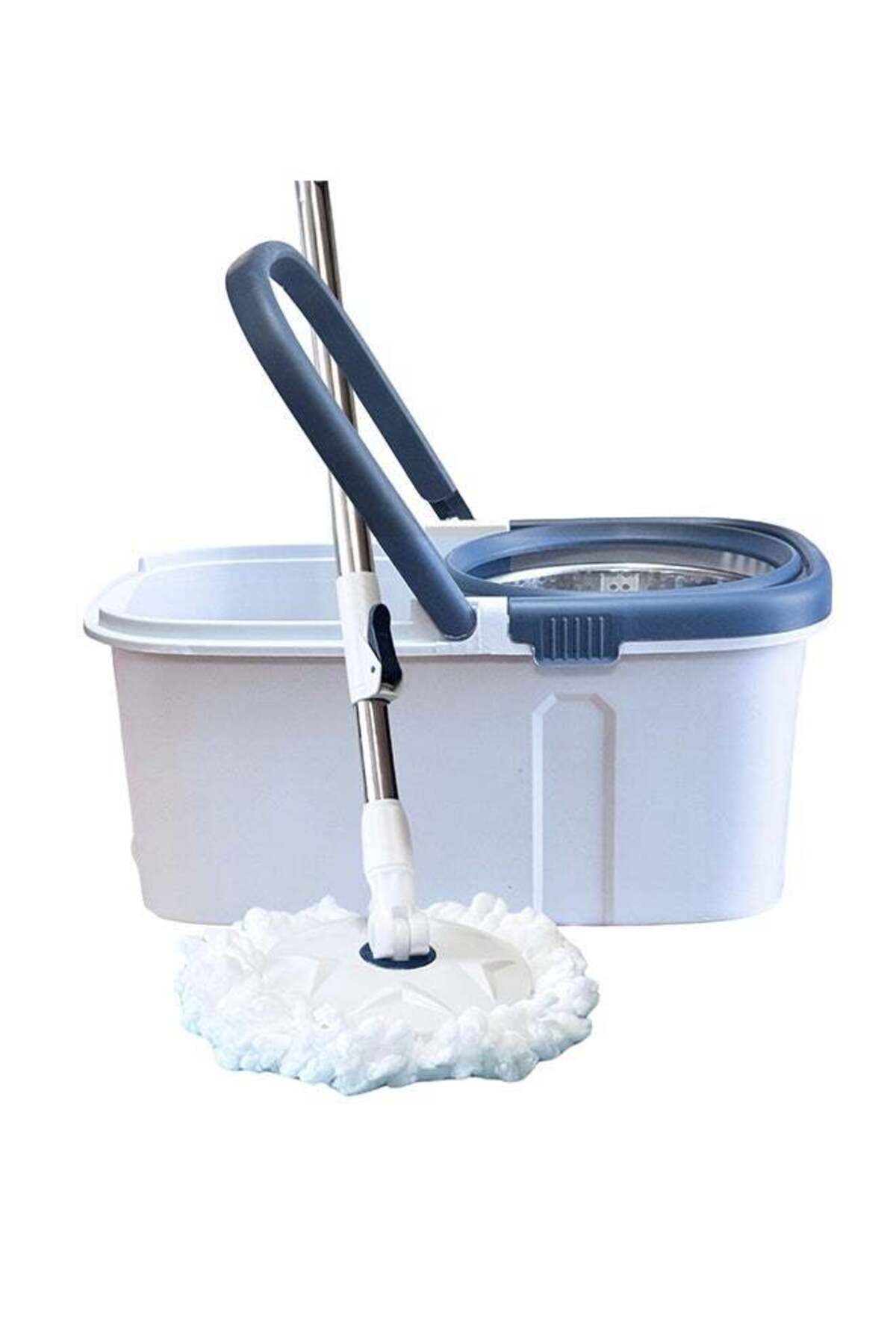 Generic-Feelings Magic Mop with Wheels, 180Â° Rotating Bucket System, 108cm Handle Length, 24cm Mop Head 1