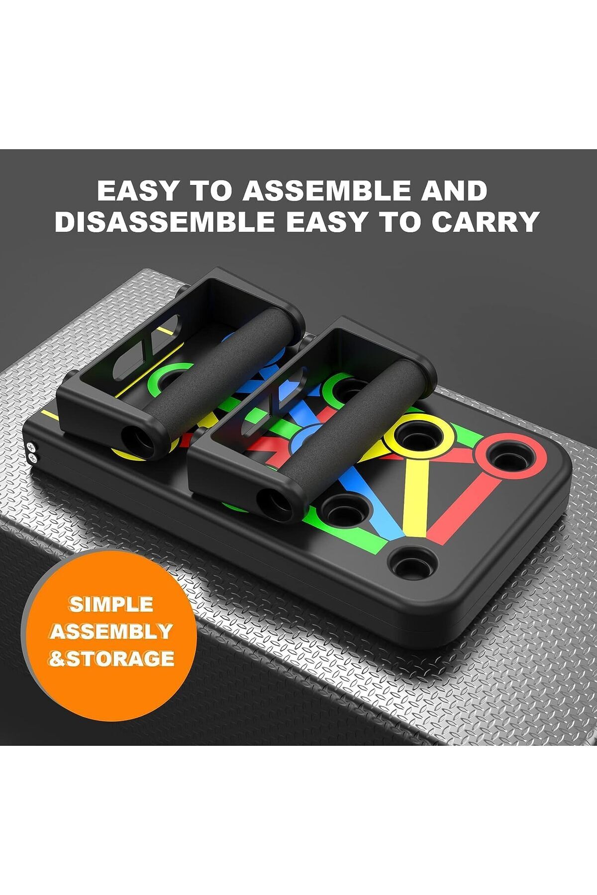 erorex-Push Up Board Portable Multi Function Foldable 14 1 Fitness Push Up Bar Perfect Push Up Handles 7
