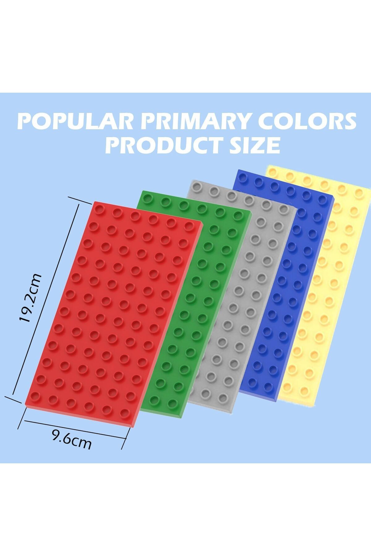 erorex-Compatible Lego Duplo 10 Pack Large Building Blocks Baseplates 10 Pieces Building Plate Large 2