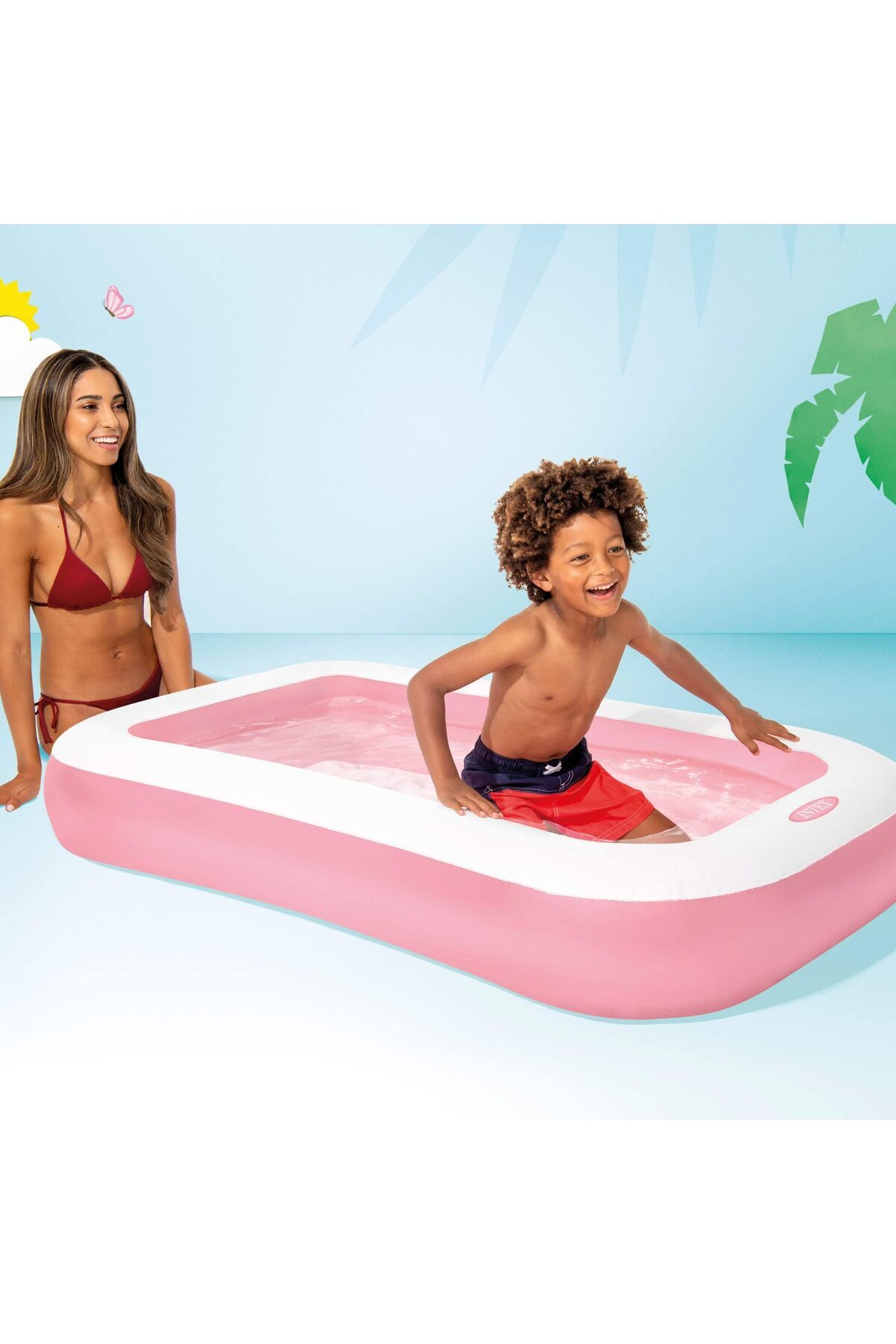 erorex-Rectangular Pool Inflated Size: 166 Cm X 100 Cm X 25 Cm (58423Np) 7