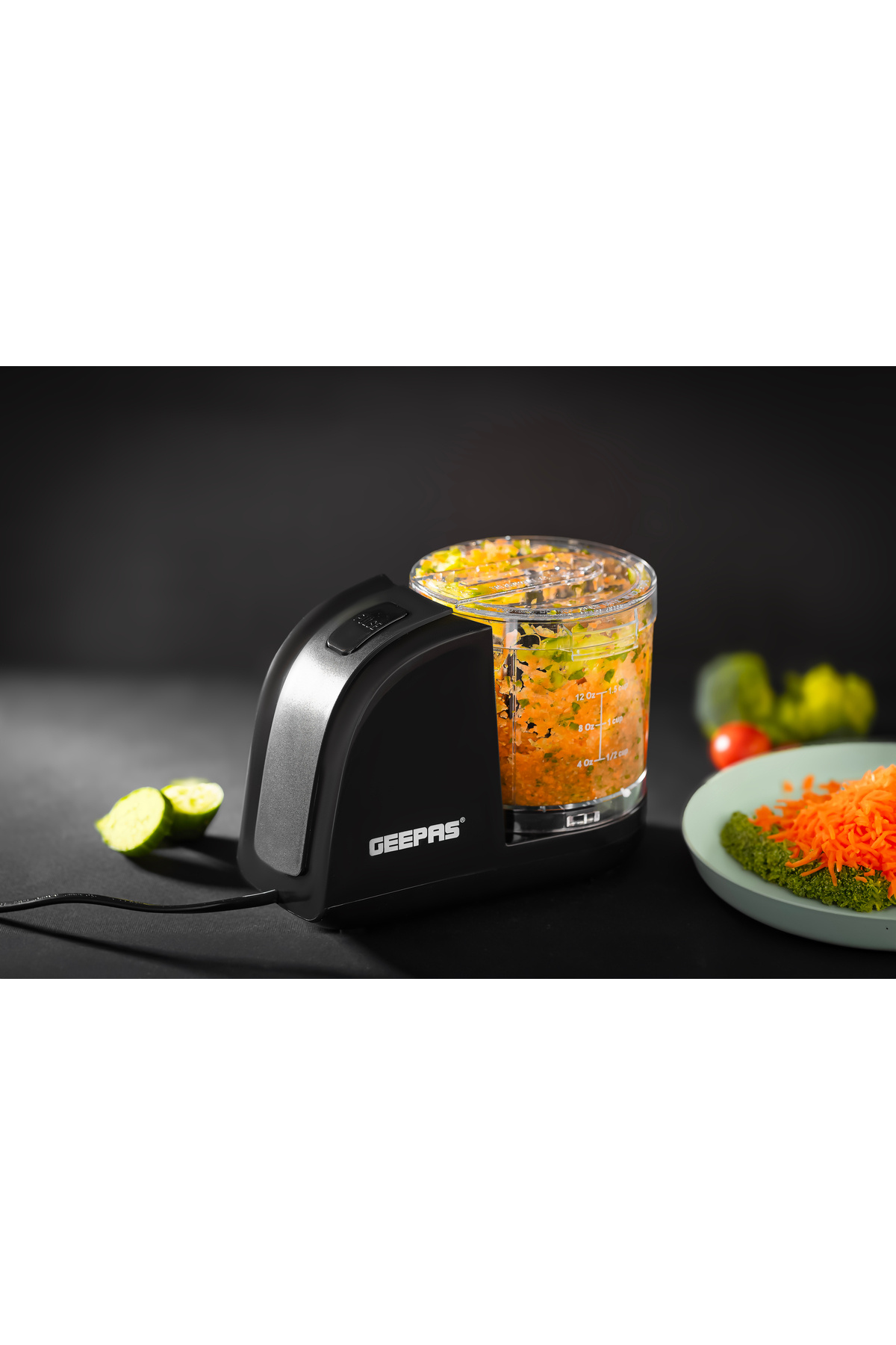 Geepas-350 ml Multi Chopper- GMC42028/ 100 W, Compact Multi-Purpose Chopping Machine 3