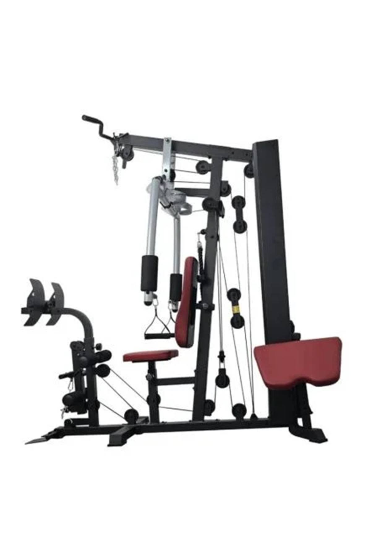 هوم جيم لتمارين لياقة بدنية وبناء عضلات مع 17 تمرين مختلف فولاذ قوي D03-01