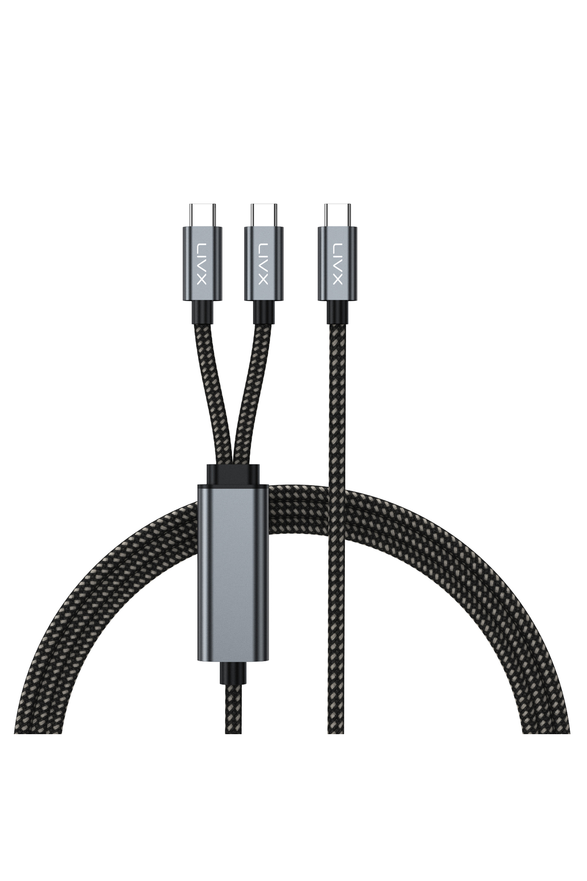 100W Double Ended Type-C PD Charging and Data Cable –E-Mark Chip, 1.5 Meters, Dual Device Charging Support