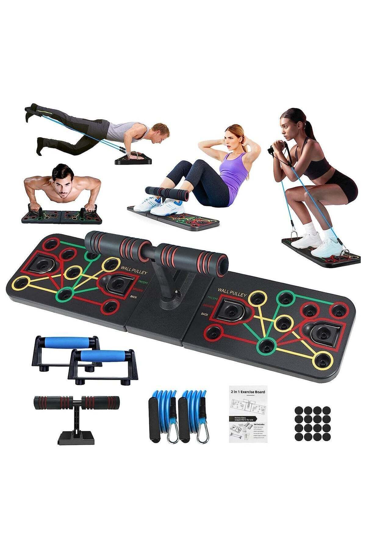 ROCK POW-Push Up Board with Sit up Stand 1