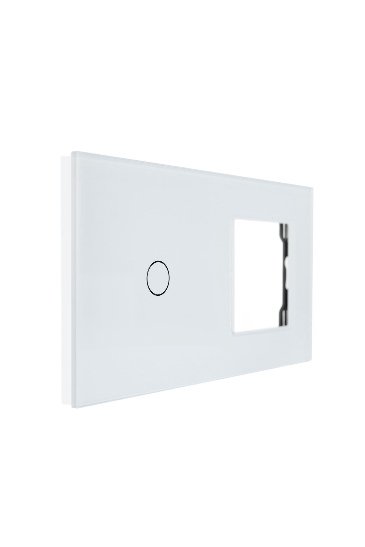 PNI-Double glass frame SH611 for switch and socket, white 3