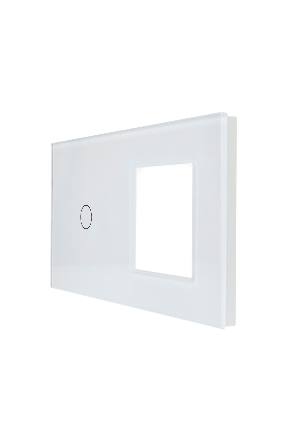 PNI-Double glass frame SH611 for switch and socket, white 4