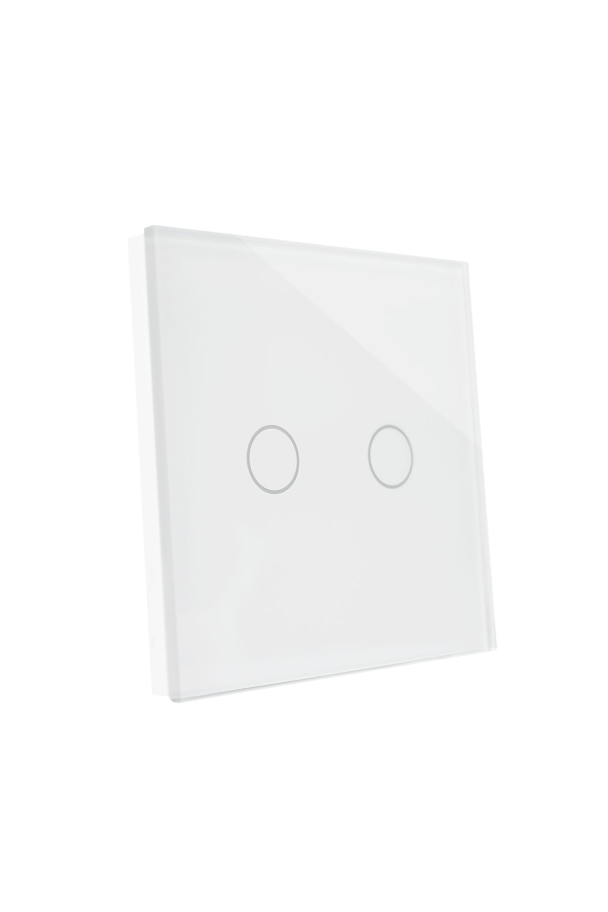 PNI-Double switch with touch SH602 600W made of glass, white with LED indicator 4