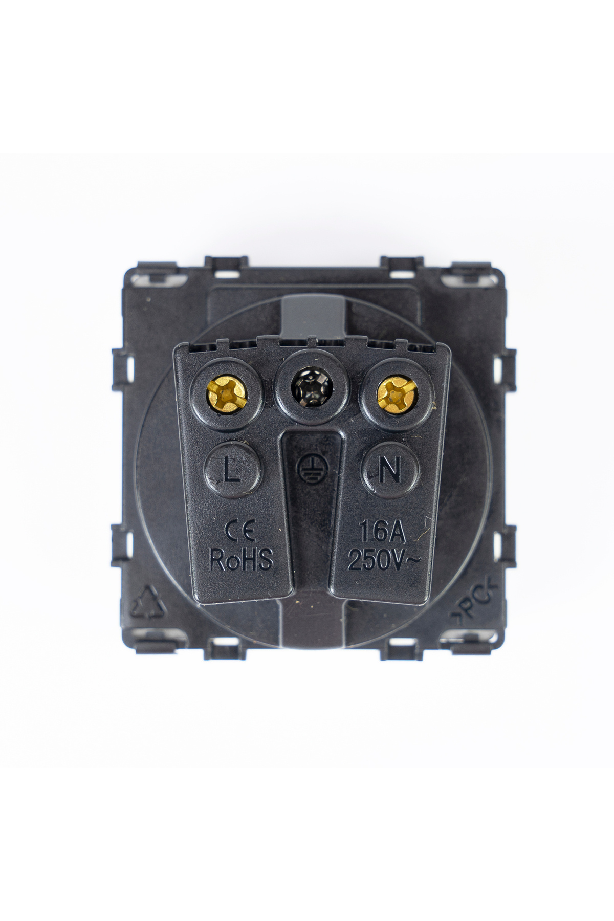 PNI-Single modular socket WP321 with water protection, for glass frame 3