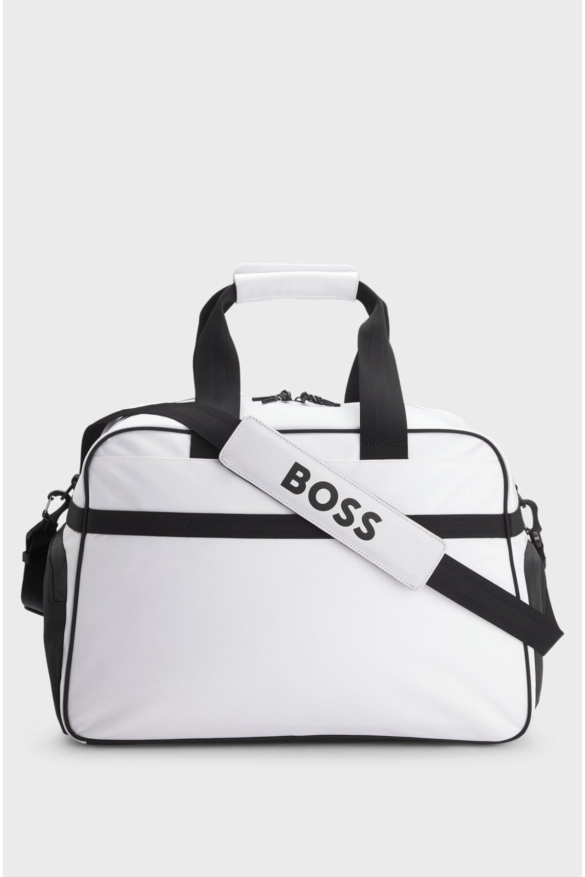 Erkek Yansıtıcı Logo Desenli Renk Geçişli Çıkarılabilir Askılı Siyah Çanta 50548091-101