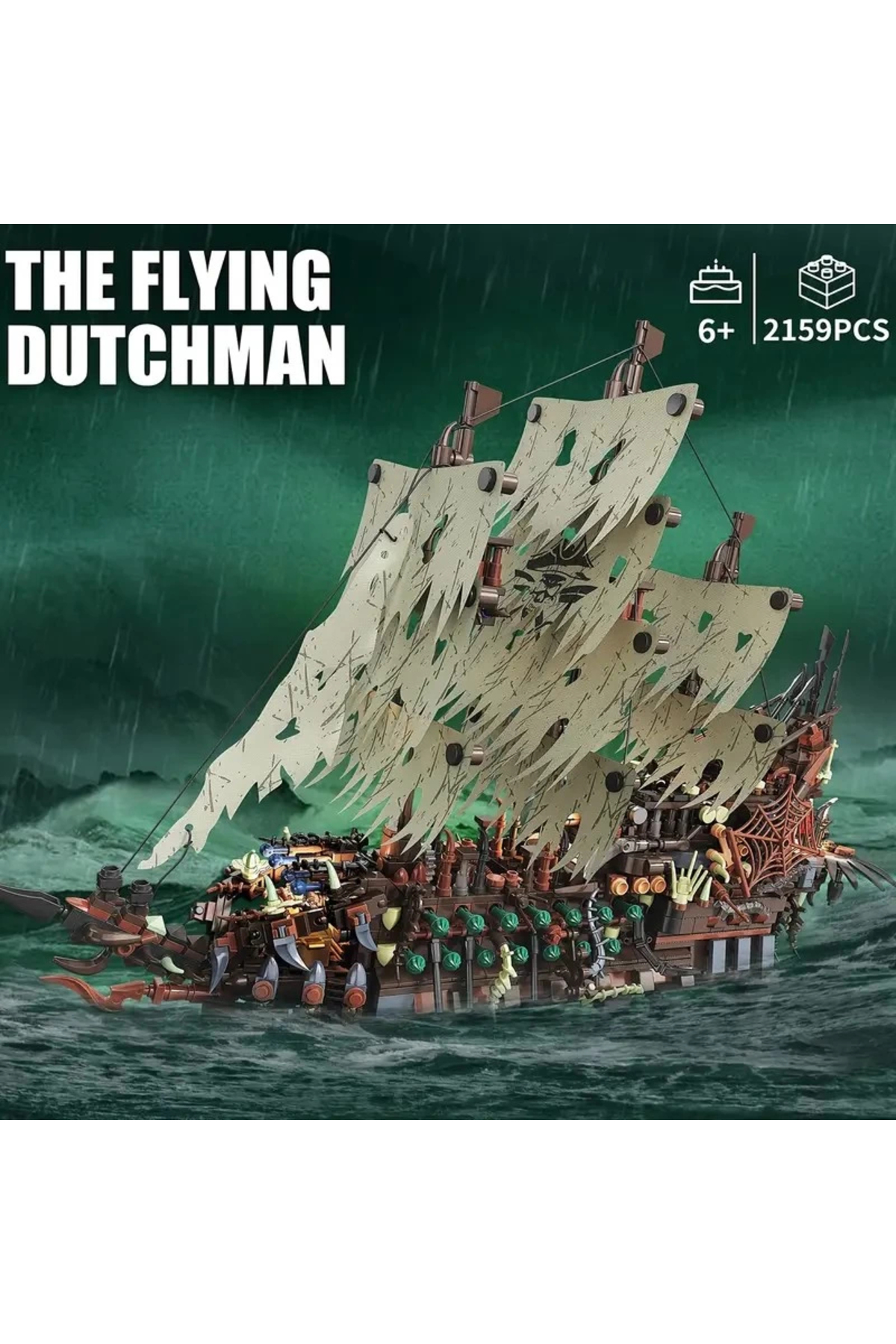 مجموعه بلوک‌های ساختمانی کشتی دزدان دریایی، ۲۱۵۹ قطعه، مدل مینیاتوری کلاسیک، هدیه عالی برای بزرگسالان