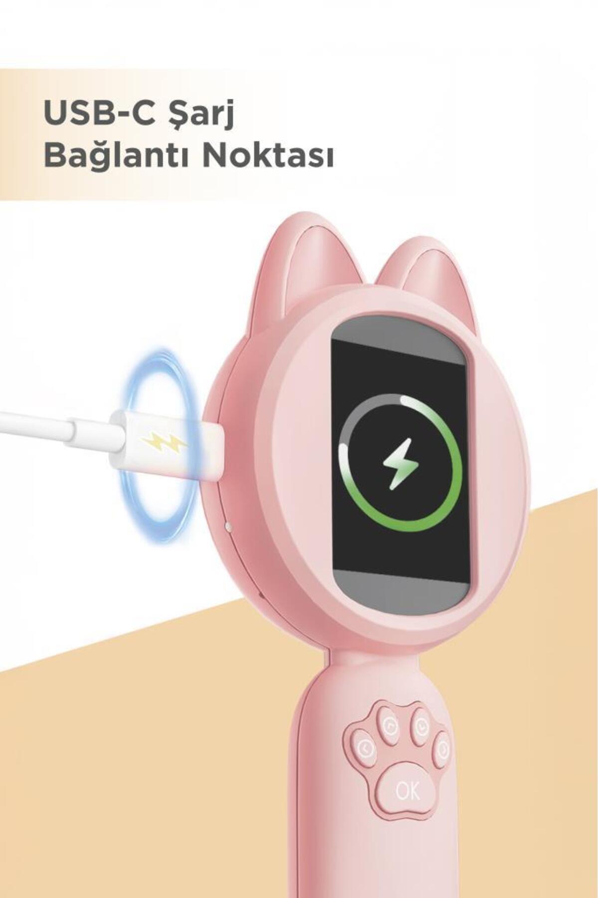 Torima Mini Dijital Mikroskop Led Işıklı HD IPS Ekranlı Eğitici Oyuncak TSM02 Pembe fotoğrafı 3 (önizleme)