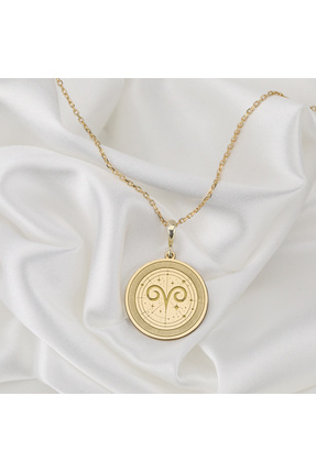 Jaune 925 Ayar Gümüş Koç Burcu Kolye | Kadın Burç Kolyesi | Hediye