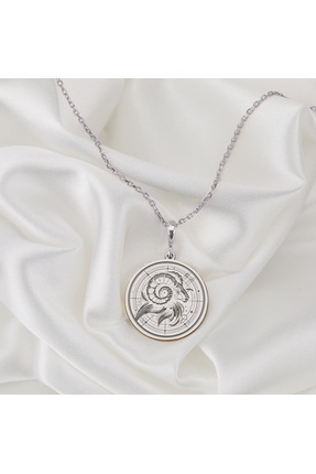 Jaune 925 Ayar Gümüş Koç Burcu Kolye | Kadın Burç Kolyesi | Hediye