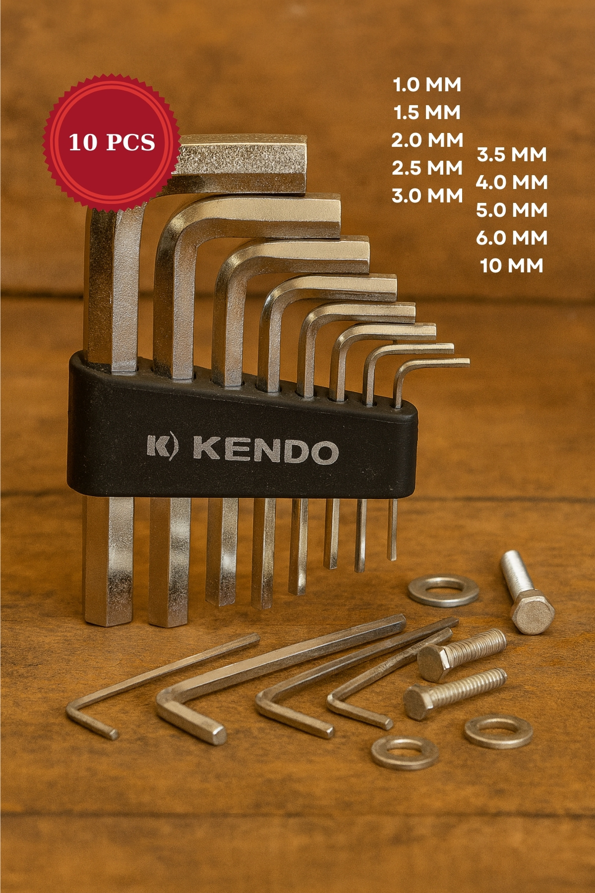 ELDİPA-10-Piece Allen Key Set – 6-Point Short Allen Key Set 1