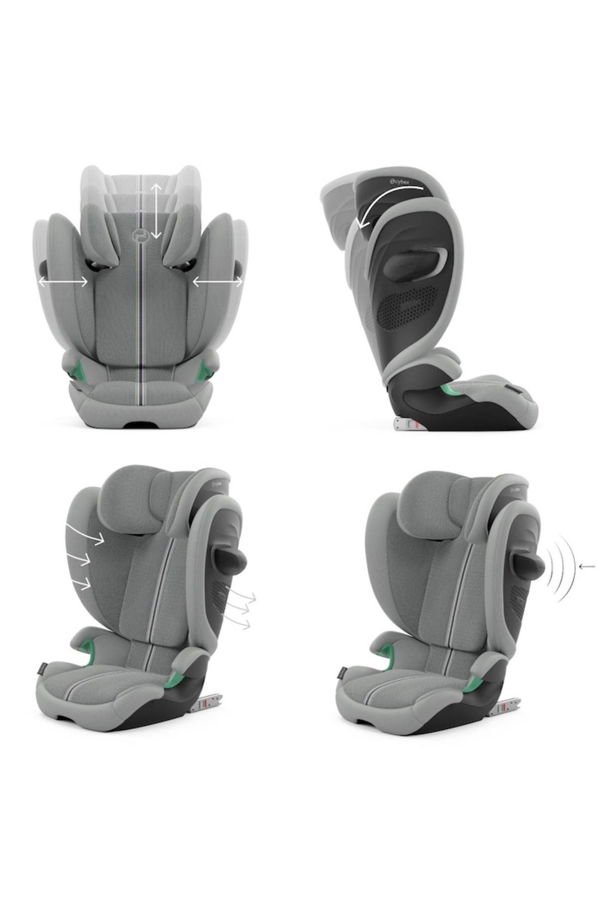 Cybex-Solution G2 i-Fix Plus Stone Grey Car Seat 3