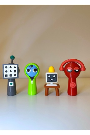 You Toys Sprunki 4lü Luxury Figür Oyuncak Set/Boyasız/7-8cm