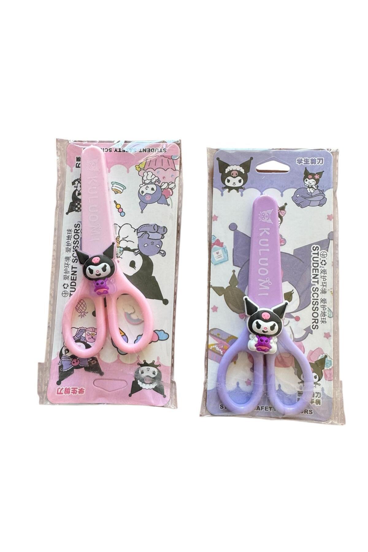 Tatlı Sebep Kuromi Çocuk Güvenli Makas – Öğrenci Makası, Mor/Pembe Renk 1 ADET