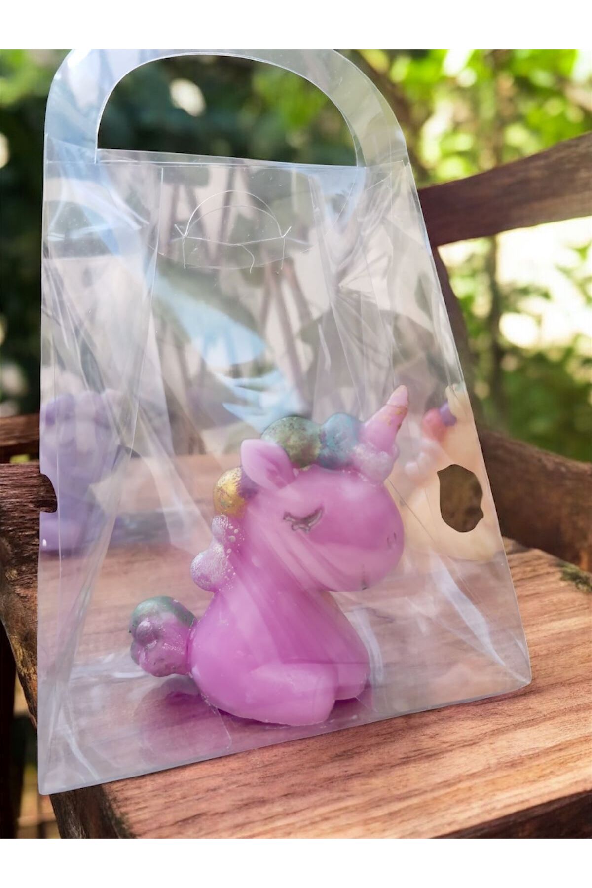 rudemcandle 5'li Unicorn Mum Hediyelik Asetat Çantalı Doğum Doğumgünü fotoğrafı 3 (önizleme)