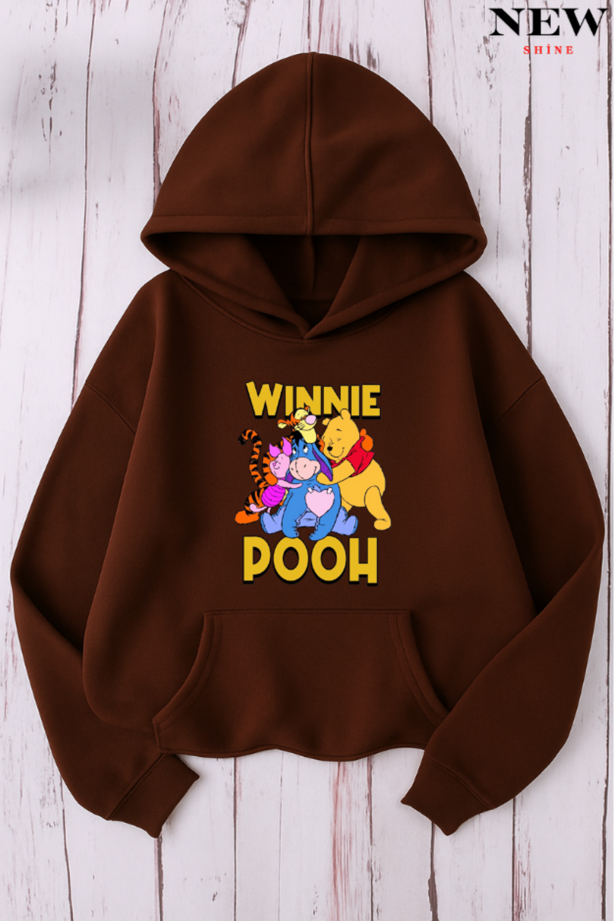 New Shine Winnie Pooh Baskılı Sweatshirt